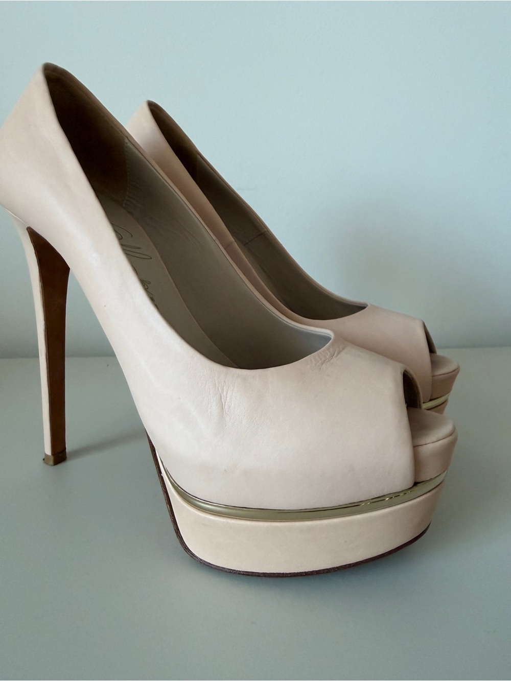 Le Silla High Heels Peep Toe Platform Pumps EU 36.5 - Picture 10 of 10